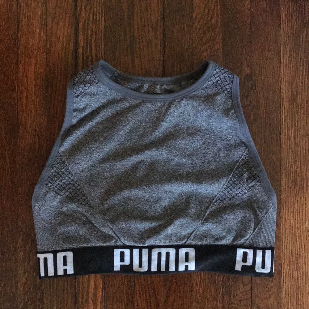 high-neck Puma sports bra